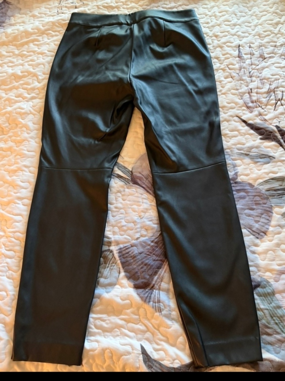 Faux leather pants